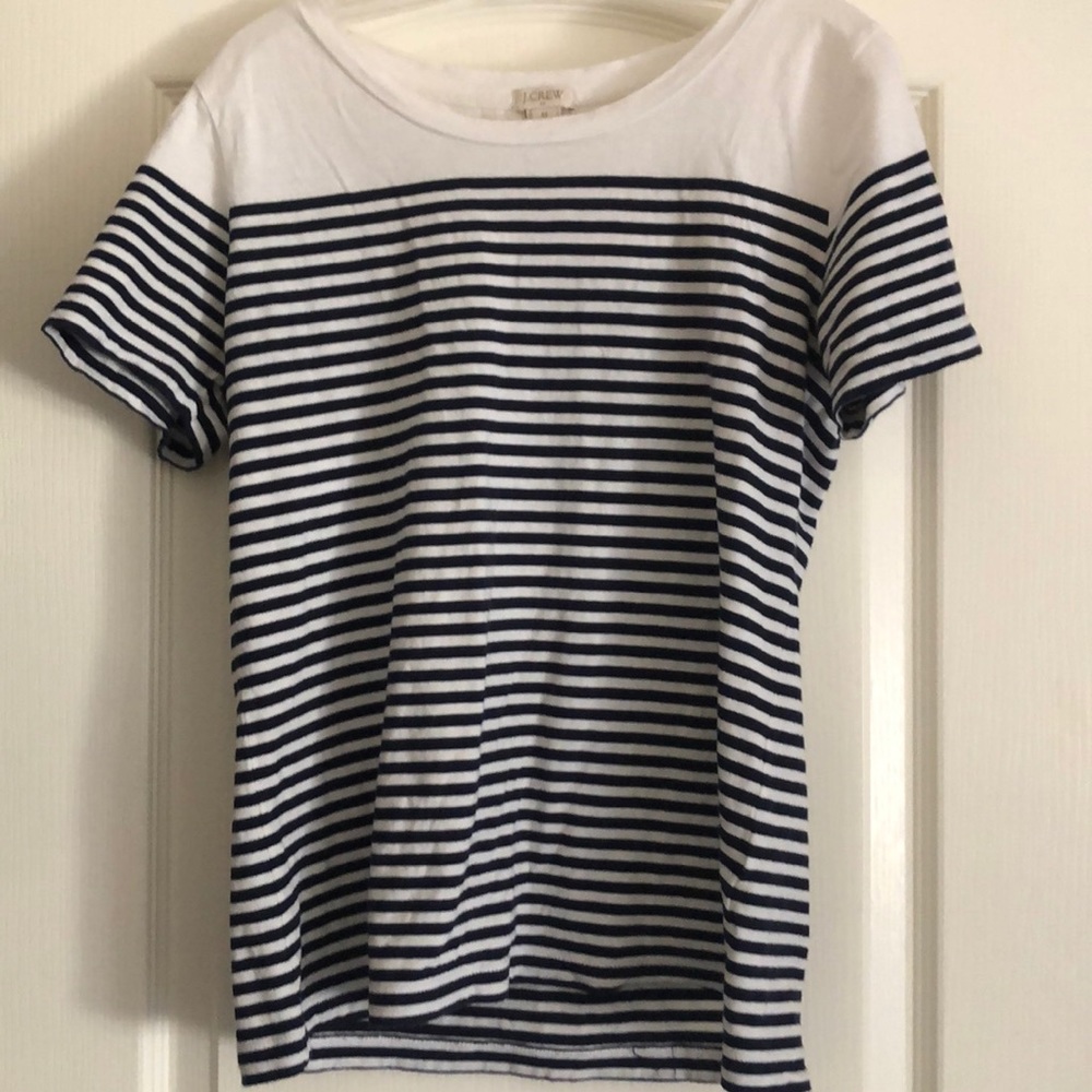 Navy blue striped tee